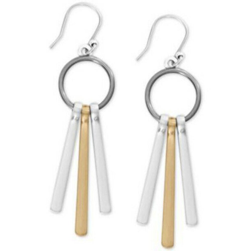 New Lucky Brand Two Tone 2 Tone Pave Sunray Drop